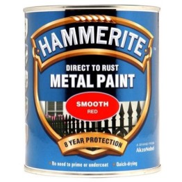 Hammerite Smooth Red - 750ml